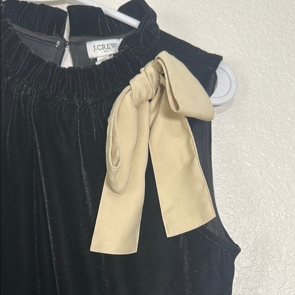 J. Crew Velvet Chic Sleeveless Top with Bow Accent XS - Picture 4 of 6